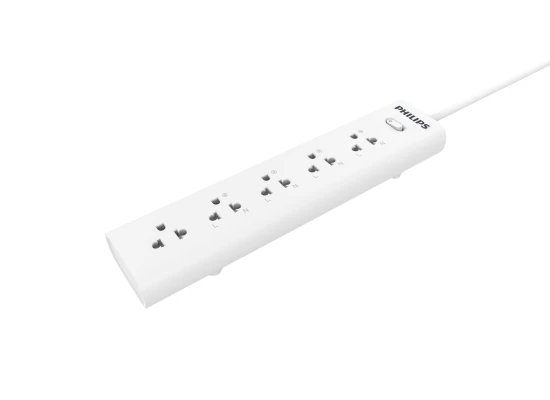 Philips Power Strip 5 AC Outlet with overload Protection, 3M EU